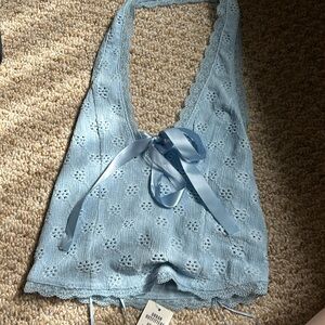Urban Outfitters blue halter top